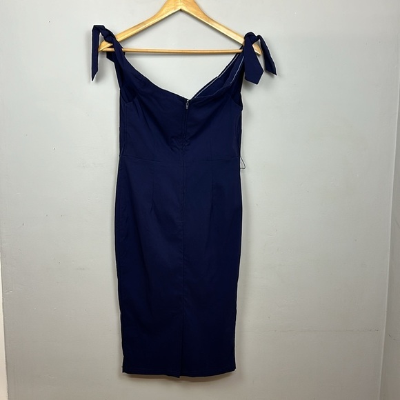 Unique Vintage Connie Pinup Wiggle Dress in Navy Sz 1X/16 - Picture 7 of 11